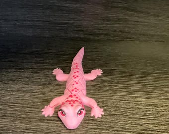 3D pink gecko