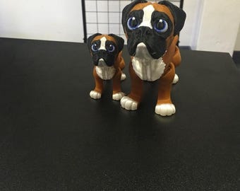 3D boxer dog