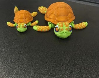 lifelike 3D sea turtle