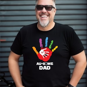 Proud Autism Dad Shirt, Autism Awareness Tee Shirt, Father&#39;s Day, Gift for Husband, Autism Support