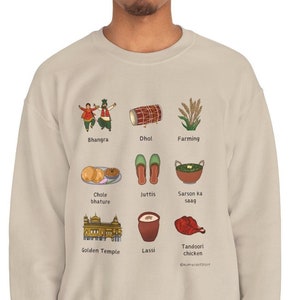 Felpa PUNJAB - Felpa punjabi, felpa desi, regalo punjab, regalo desi, regalo punjabi, felpa con cappuccio desi, regalo sud asiatico