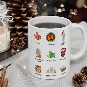 Vibrant Bengali Culture Coffee Mug - Desi Gift