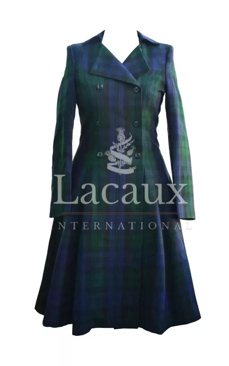 ジャケット・アウター WASHERLINEN BAL COLLAR COAT(BLACK WATCH) Black Watch Dress Coat in Wool Blend