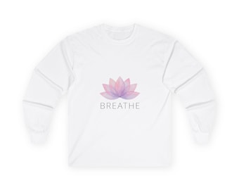Koszulka z długim rękawem Lotus Breathe | Koszulka do jogi i medytacji