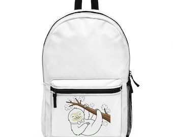Plecak z uśmiechniętym leniwcem | Torba szkolna z kreskówkowym zwierzęciem