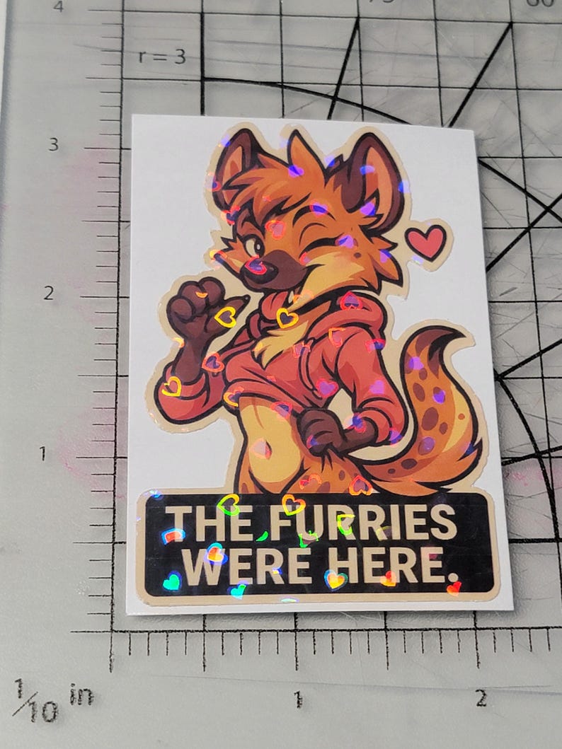 Furry Paper Sticker Sexy Furry Stickerbomb - Etsy