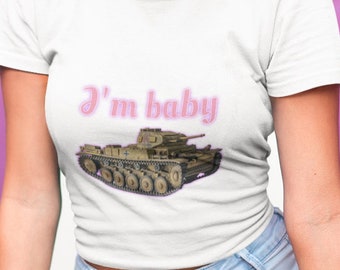 I’m Baby Meme Shirt, Funny Dark Humor Satire Tee, Sarcastic Ironic Graphic T-Shirt, Cursed Unhinged Viral Top, Edgy Offensive Cringe Gift