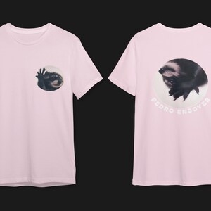 Waschbär Petro lustiges grafisches T-Shirt, Waschbär-lustiges T-Shirt, Waschbär-Meme-T-Shirt, Waschbär-T-Shirt, Waschbär-T-Shirt, tanzender Waschbär, Petro Light Pink