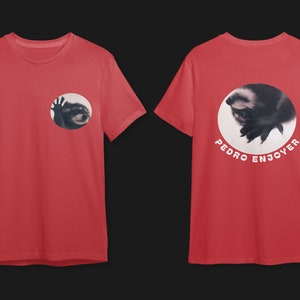 Waschbär Petro lustiges grafisches T-Shirt, Waschbär-lustiges T-Shirt, Waschbär-Meme-T-Shirt, Waschbär-T-Shirt, Waschbär-T-Shirt, tanzender Waschbär, Petro Red