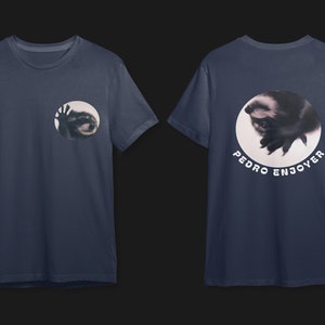 Waschbär Petro lustiges grafisches T-Shirt, Waschbär-lustiges T-Shirt, Waschbär-Meme-T-Shirt, Waschbär-T-Shirt, Waschbär-T-Shirt, tanzender Waschbär, Petro Navy