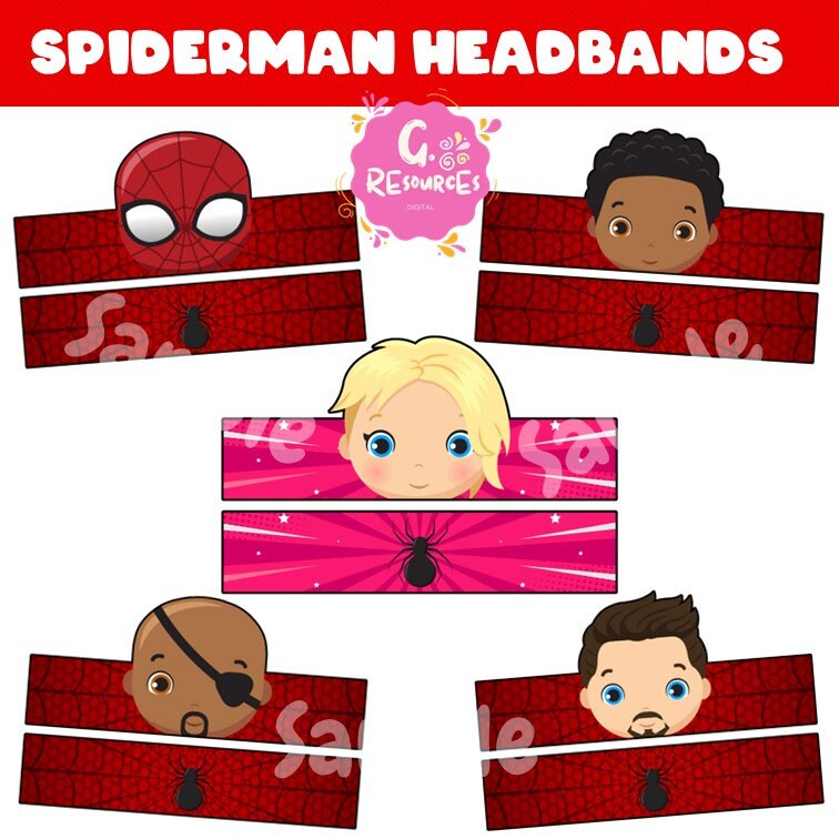 Headbands, Crowns, Spiderman and Villains Theme, Party Hat, Costume - Etsy