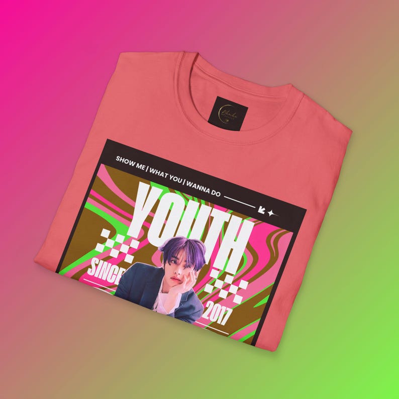 Lee Know Youth Stray Kids inspiró camiseta unisex, camiseta softstyle, ropa de calle, camisa para fanáticos de la música, ropa casual cómoda imagen 8