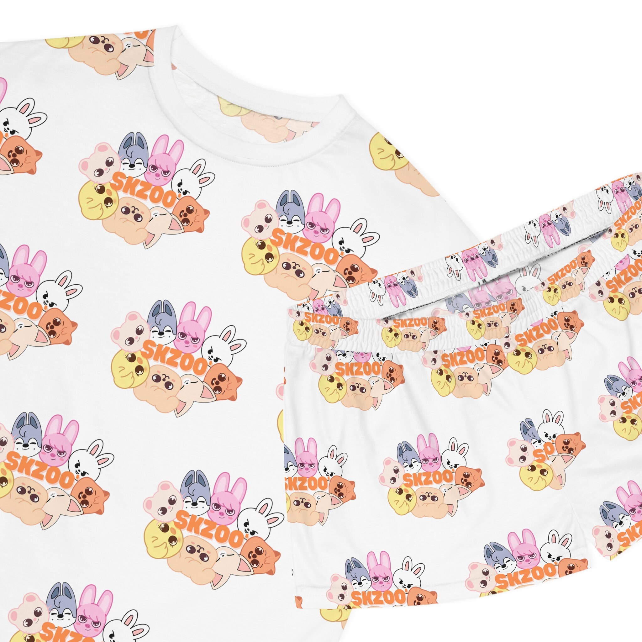 Skzcode Pajamas Stray Kids SKZOO Women's Short Pajama Set - Etsy Australia