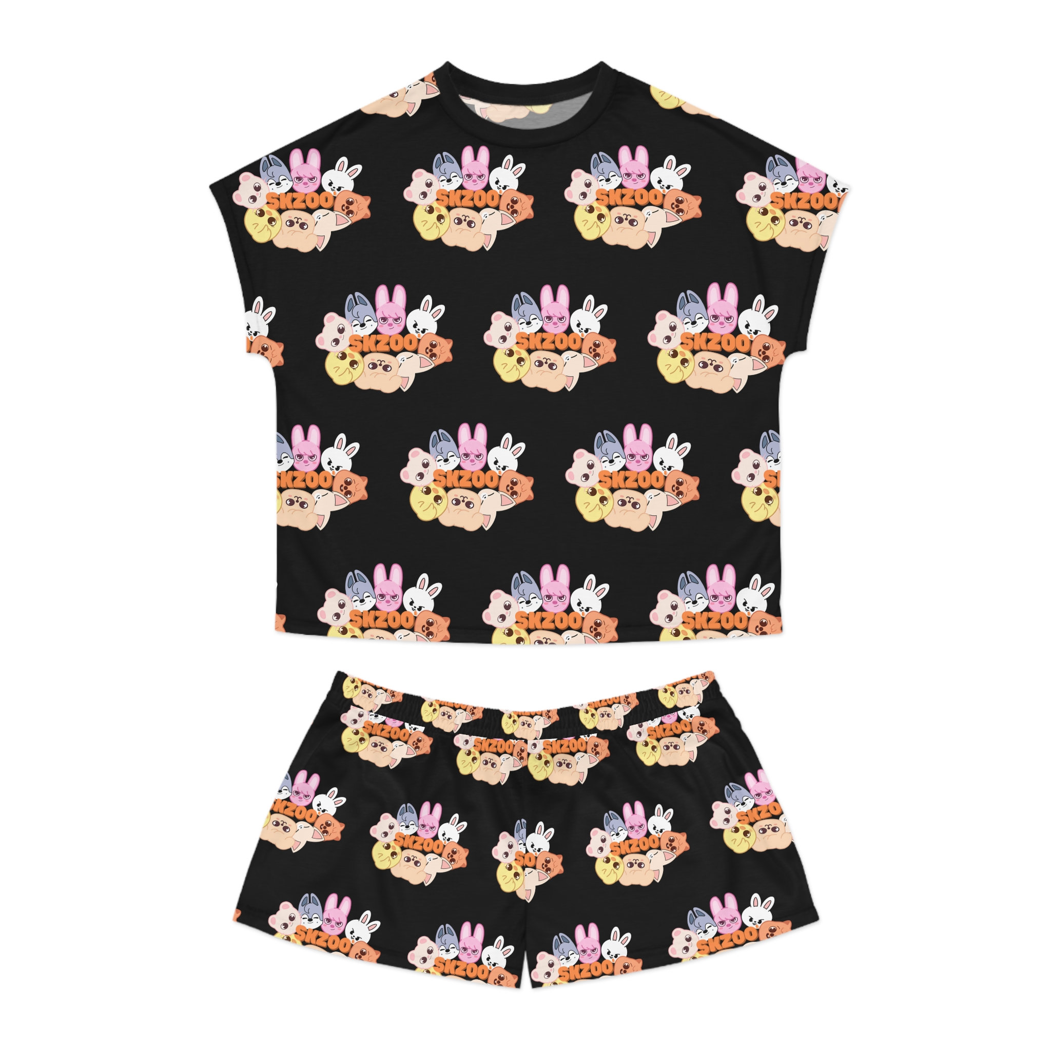 Skzcode Pajamas Stray Kids SKZOO Women's Short Pajama Set - Etsy Australia