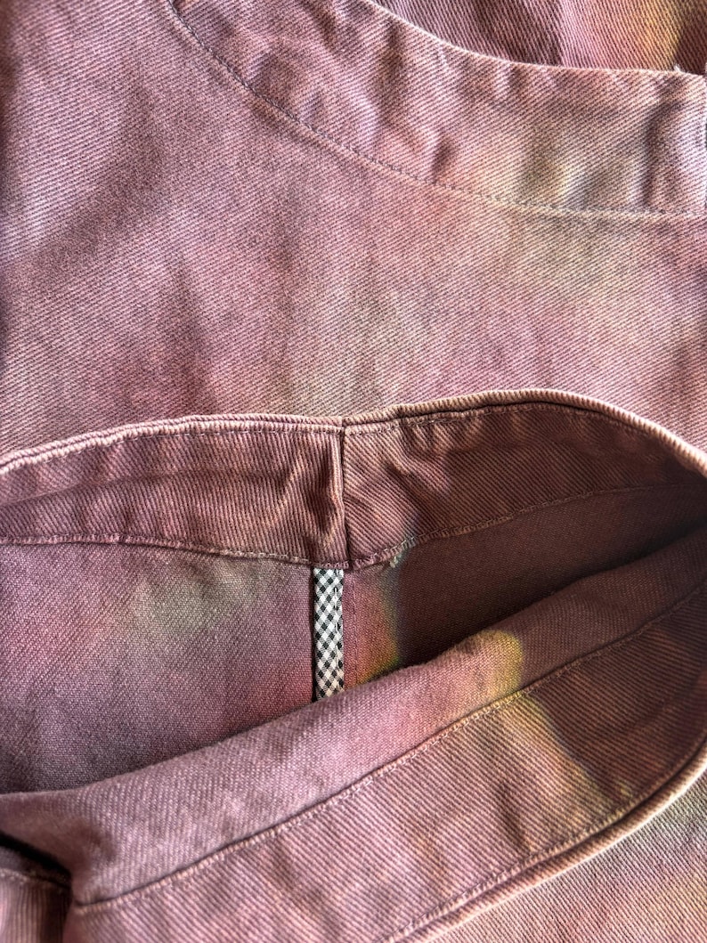 Vintage Washed Workwear Pants | High Waist Balloon Jeans, Artisan Dyed Cargo Style image 7