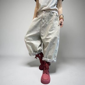 Baggy Harem Jeans: Women's Drop Crotch Denim Trousers - Streetwear Style