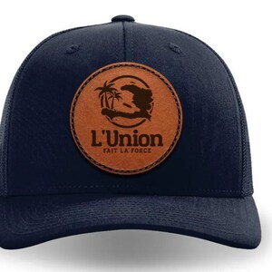 L&#39;Union Haiti Leather Patch Black Hat