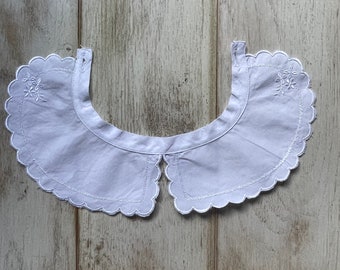 Detachable Collar for Girls, Removeable White Collar, Kids Collar, Girls Frill Collar, cotton white