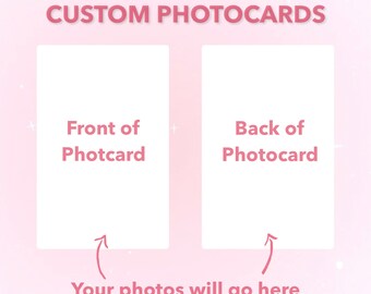 Custom Photocards (Kpop, anime, etc) **READ DESCRIPTION !!