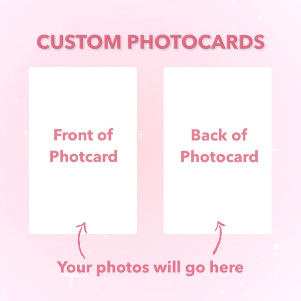 Custom Photocards (Kpop, anime, etc) **READ DESCRIPTION !!