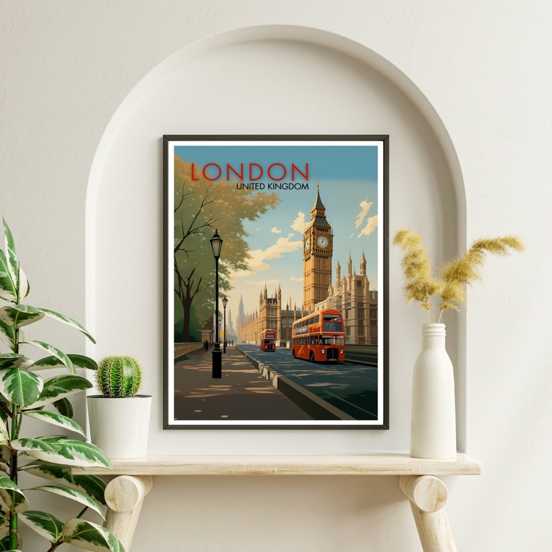 London Travel Poster London Travel Print UK Travel Poster Travel ...