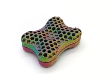 GripGlide Magnetic Fidget Slider | Haptic Fidget Toy | Square Magnetic Slider | Custom Personalization | 3D Printed | Sensory Tactile Toy