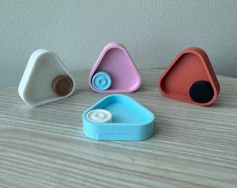 Magnetischer Fidget Slider: Leises sensorisches taktiles Dreieck Schreibtischspielzeug