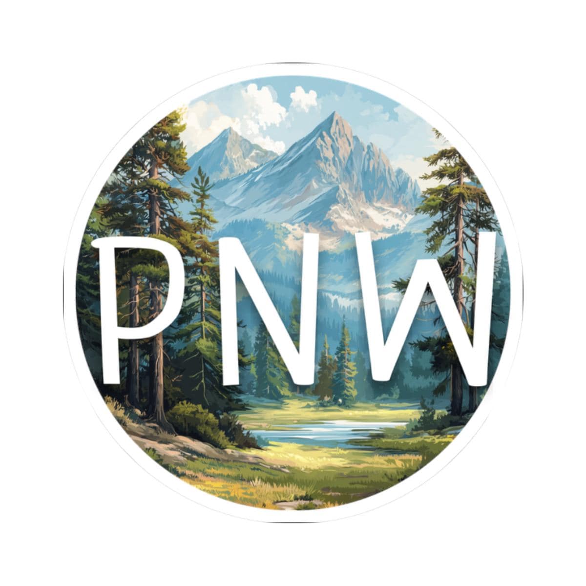 Large Pnw Rv Sticker PNW Sticker | Vinyl Sticker | Suitcase Decal | Travel Journal Sticker ...