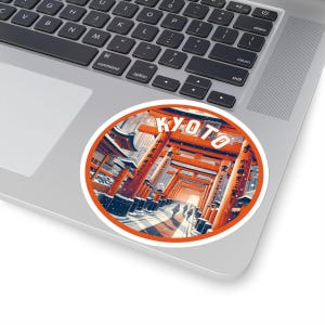 Kyoto Sticker - Fushimi Inari Shrine | Vinyl Sticker | Suitcase Decal | Travel Journal Sticker | Laptop Sticker | Luggage Sticker