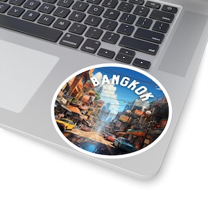 Bangkok Sticker - Thailand | Vinyl Sticker | Suitcase Decal | Travel Journal Sticker | Laptop Sticker | Luggage Sticker