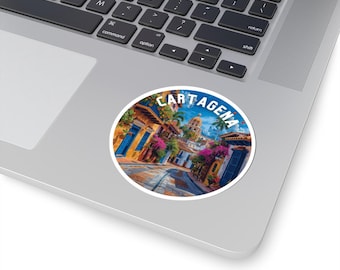 Cartagena Sticker - Columbia | Vinyl Sticker | Suitcase Decal | Travel Journal Sticker | Laptop Sticker | Luggage Sticker