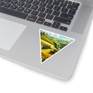 Triangle Tuscany Sticker - Italy | Vinyl Sticker | Suitcase Decal | Travel Journal Sticker | Laptop Sticker | Luggage Sticker