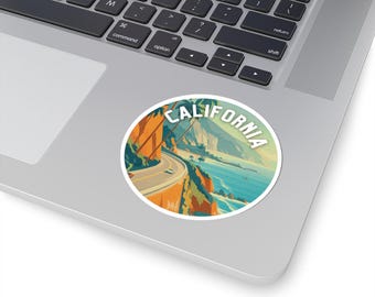 Pegatina de California / Pegatina de vinilo / Calcomanía para maleta / Pegatina para diario de viaje / Pegatina para portátil / Pegatina para equipaje