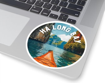 Ha Long Bay Sticker - Vietnam | Vinyl Sticker | Suitcase Decal | Travel Journal Sticker | Laptop Sticker | Luggage Sticker