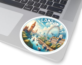 London Sticker - England | Vinyl Sticker | Suitcase Decal | Travel Journal Sticker | Laptop Sticker | Luggage Sticker