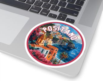 Positano Sticker - Italy | Amalfi Coast | Vinyl Sticker | Suitcase Decal | Travel Journal Sticker | Laptop Sticker | Luggage Sticker