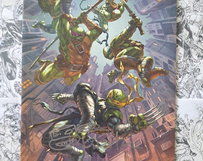 Teenage Mutant Ninja Turtles #98 Alan Quah Variant Signed by Eastman w/ COA TMNT