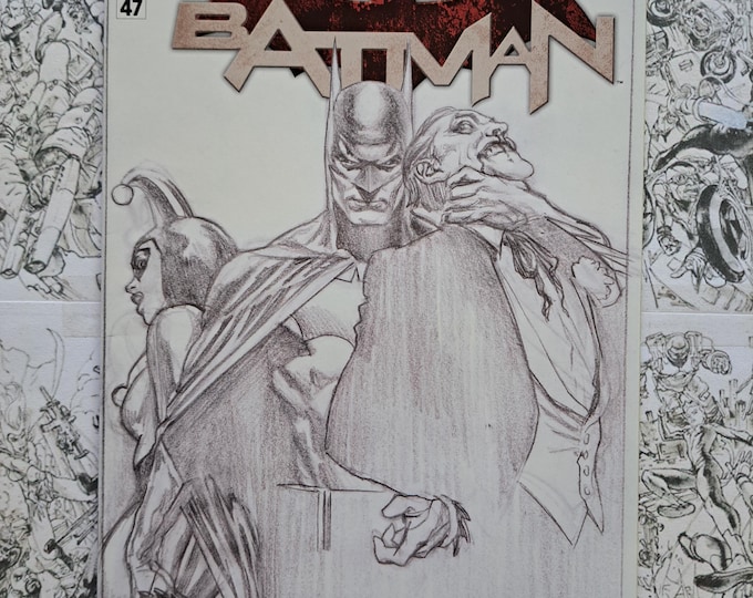 Batman #47 Harleys Little Black Book Alex Ross Sketch Variant DC Comics 2016