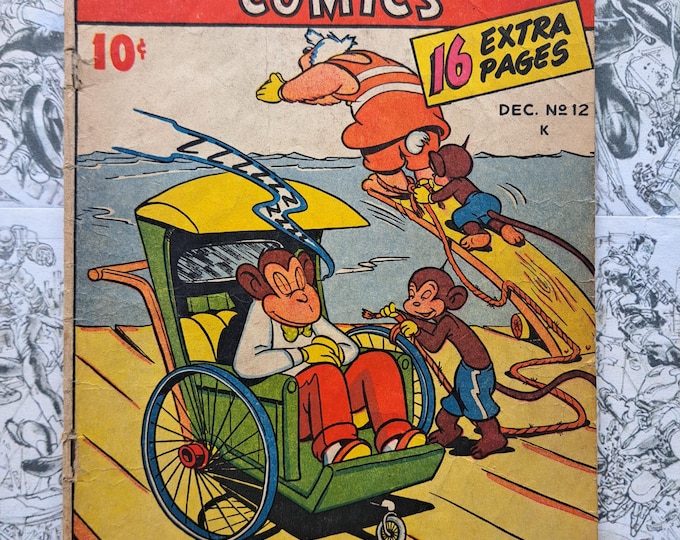 Monkeyshines Comics #12 Golden Age Ace Periodicals Comics 1946