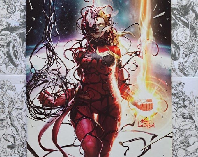 Captain Marvel #8 InHyuk Lee Venomized Virgin Variant First Appearance of Star