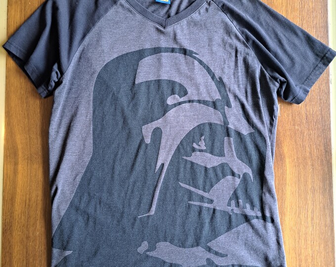 Star Wars Darth Vader Two Tone V-Neck Tee Mens Size Large Officially Licensed *pre-loved