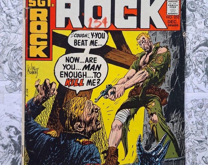 Our Army at War Sgt Rock #252 Nazi Cover Joe Kubert DC 1972