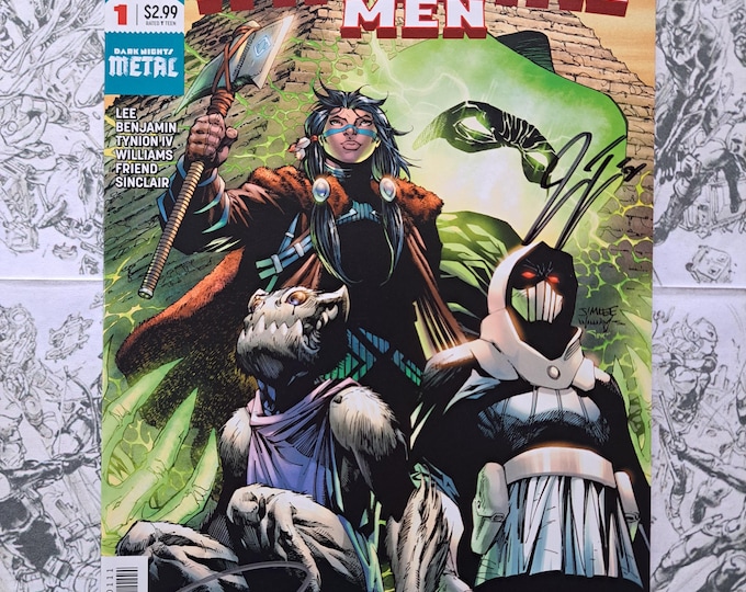Immortal Men #1 4X Signed Jim Lee A. Sinclair S. Williams & James Tynion DC 2018