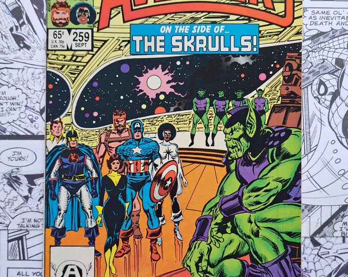 Avengers #259 Skrulls Appearance John Buscema Art Marvel 1985