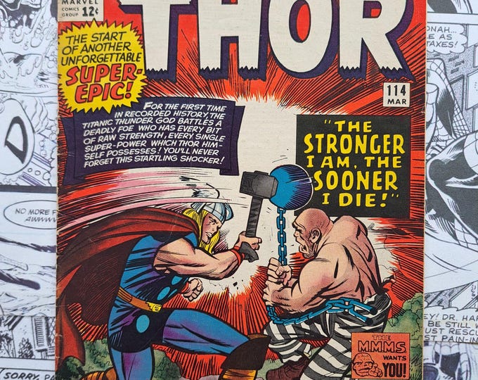 Journey Into Mystery #114 with Thor First Appearance Absorbing Man Marvel 1965