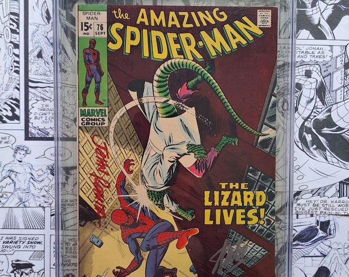 Amazing Spider-Man #76 CGC 8.5 2X Signed Stan Lee & John Romita Sr. Marvel 1969