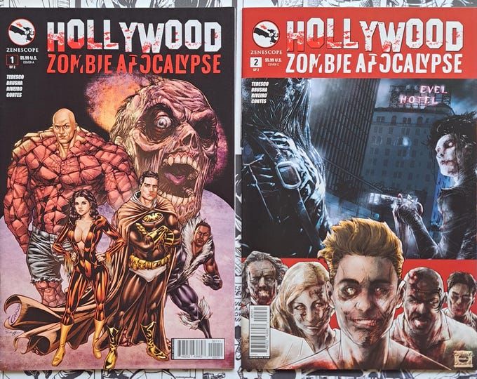 Hollywood Zombie Apocalypse #1 and #2 Two Book Lot Zenescope 2014