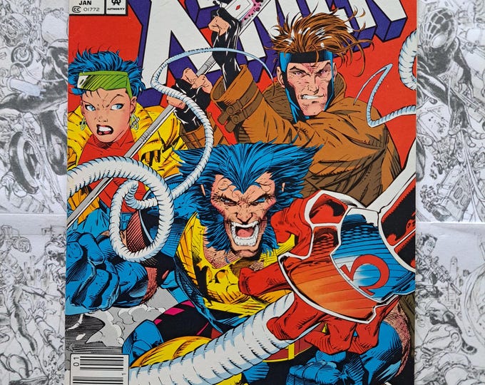 X-Men #4 NEWSSTAND Variant First Appearance Of Omega Red Jim Lee Marvel 1992