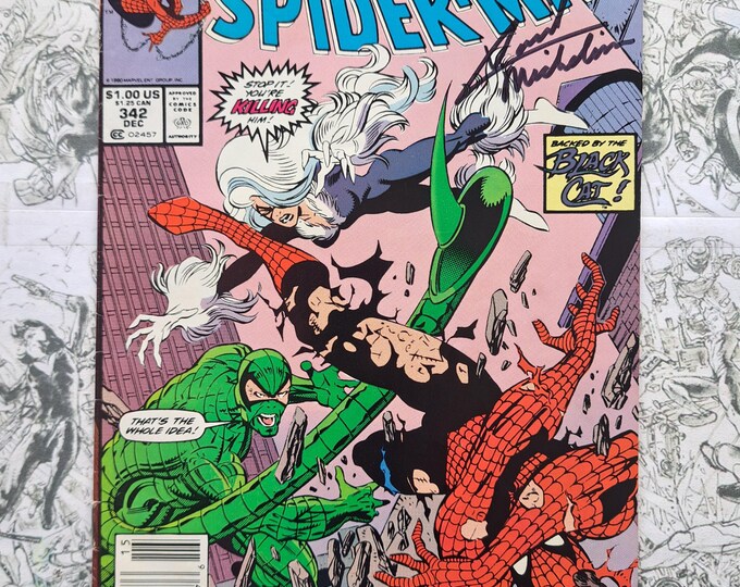 The Amazing Spider-Man #342 Signed by Marvel Creator David Michelinie * no coa *