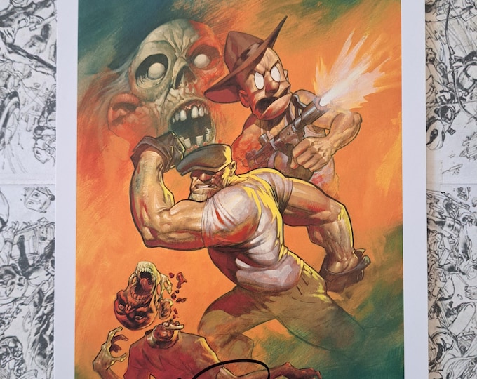 Eric Powell The Goon Print Signed Dark Horse 6.5" X 10"
